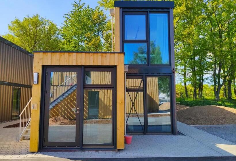 Apartamento 1 Quarto com Terraço, Modern Ausgebauter überseecontainer Als Tiny House