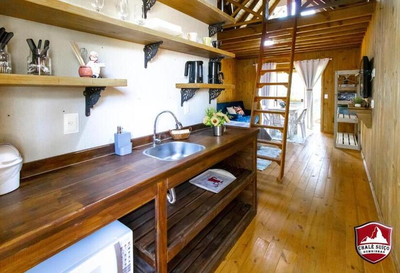 آپارتمان دوبلکس 1 خوابه, Pousada Chalé Suiço Bombinhas