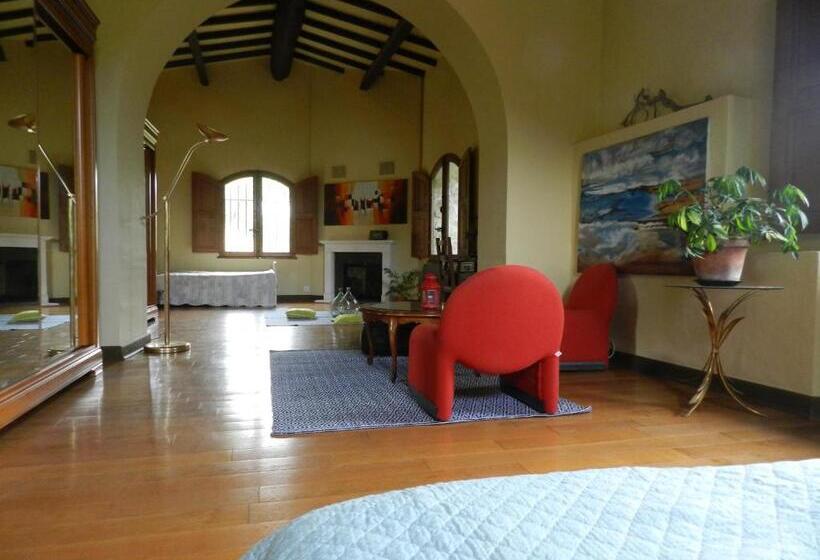 Family Suite, Chambre Cévennes: Piscine, Lamas, Rivière