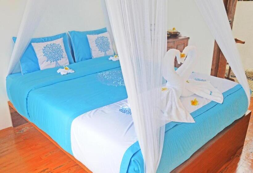 غرفة عائلية مطلّة علي الحديقة, Lagoona Beach Bungalows   Eco Stay