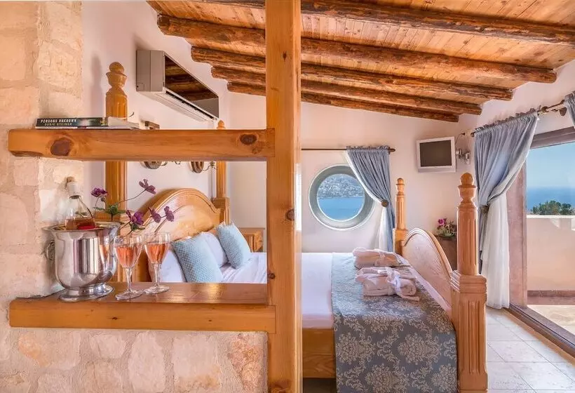 اتاق لوکس با چشمانداز دریا, Kalkan Oasis Hotel Adults Only