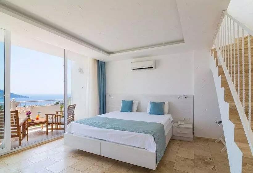 اتاق لوکس با چشمانداز دریا, Kalkan Oasis Hotel Adults Only