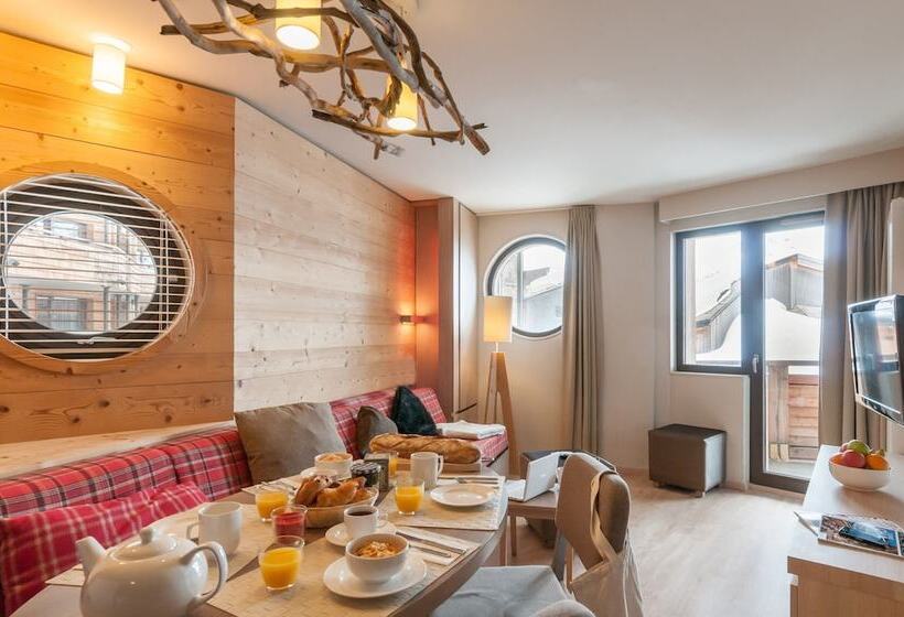 شقة غرفتين نوم مزودة بشُرفة, Résidence Pierre & Vacances Atria Crozats