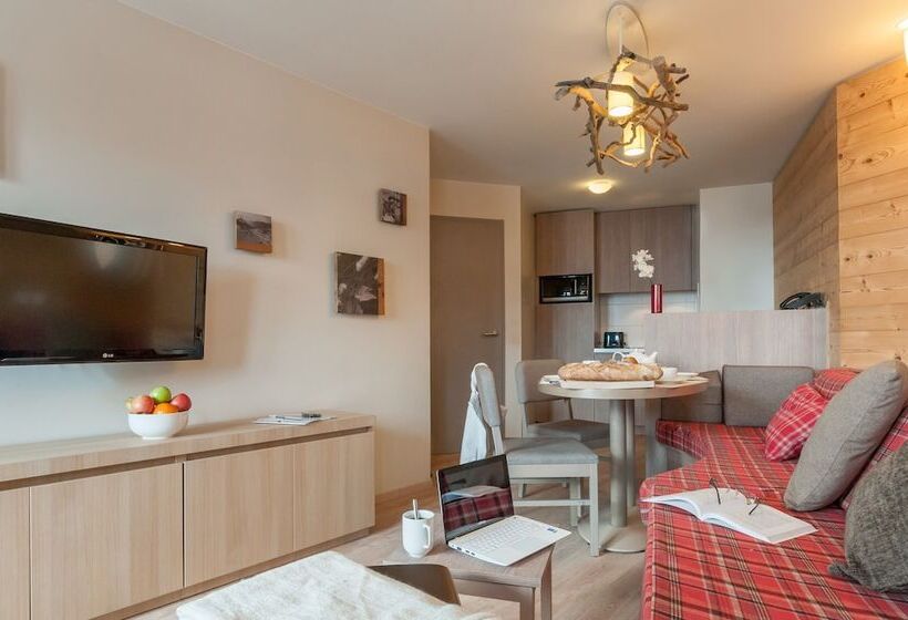 شقة غرفتين نوم مزودة بشُرفة, Résidence Pierre & Vacances Atria Crozats