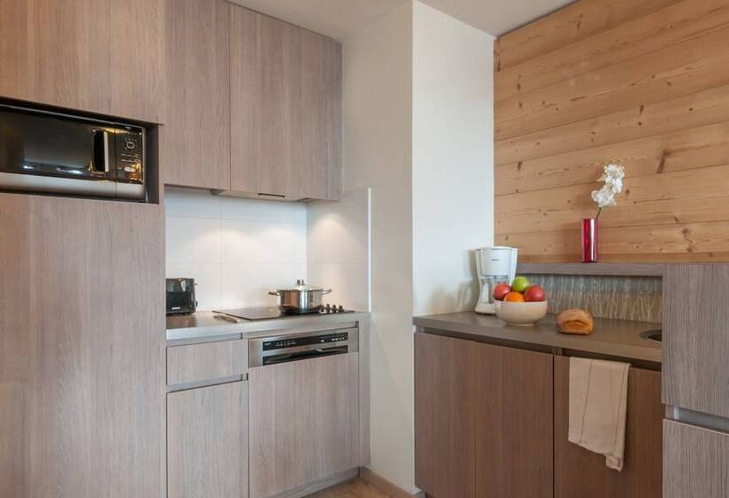 شقة غرفتين نوم مزودة بشُرفة, Résidence Pierre & Vacances Atria Crozats