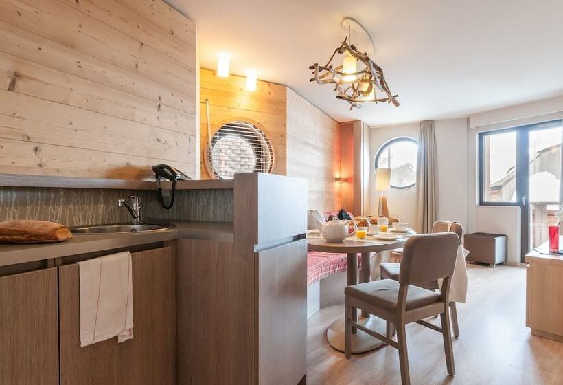 شقة غرفتين نوم مزودة بشُرفة, Résidence Pierre & Vacances Atria Crozats