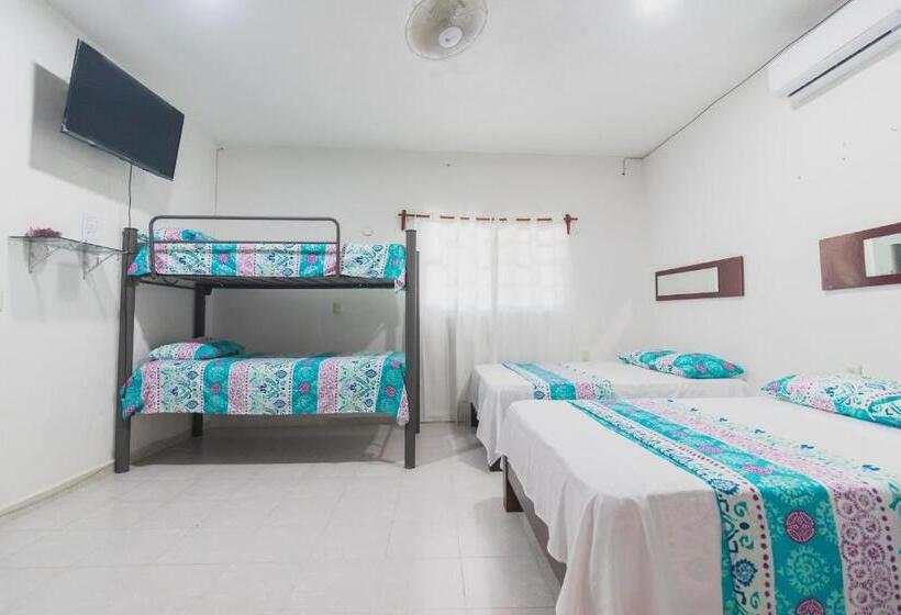 חדר משפחתי דלוקס, Zayali Bacalar Guest House