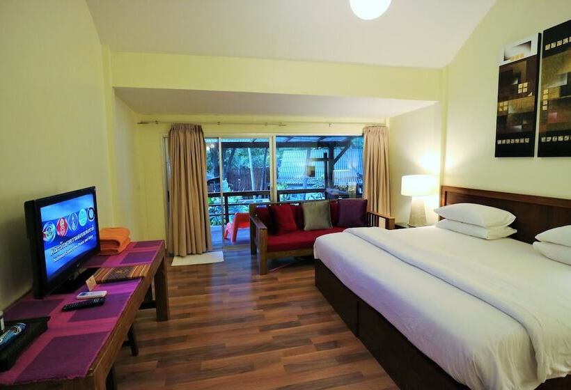 带花园景观和一个卧室的别墅, Palita Lodge Sha Plus