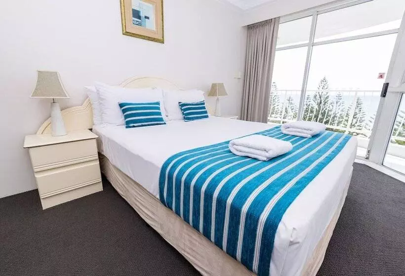 آپارتمان مدیریتی 2 خوابه, Burleigh Surf Apartments
