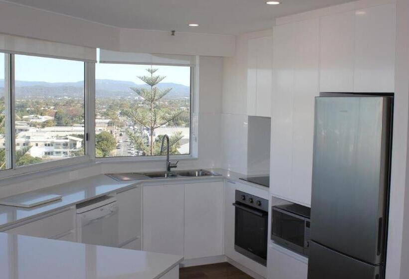 شقة إدارية غرفتين نوم, Burleigh Surf Apartments