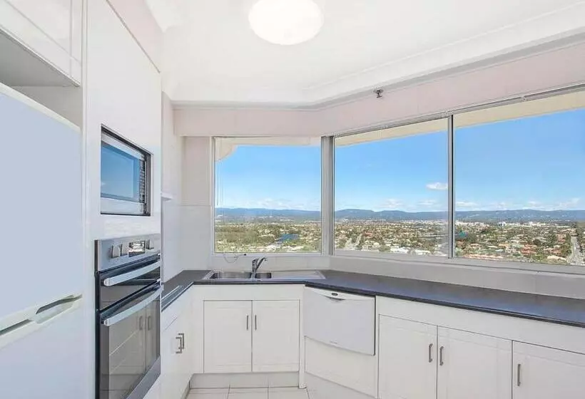 آپارتمان 1 خوابه با چشم‌انداز دریا, Burleigh Surf Apartments