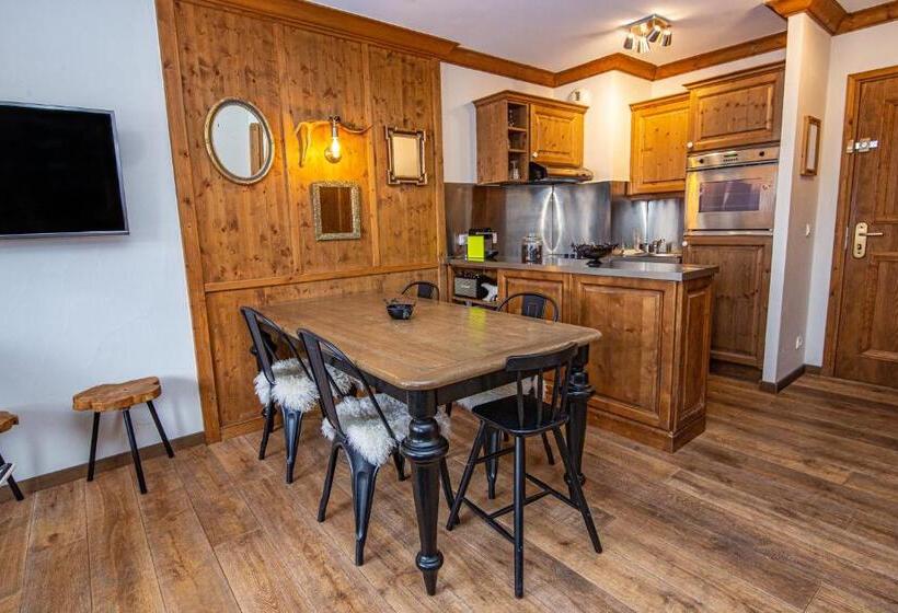 Апартаменты 1 Спальня с Видом, Arc 1950 Appartement Skis Aux Pieds