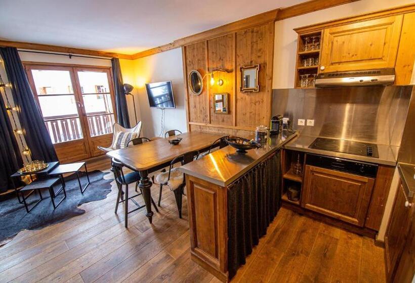 Апартаменты 1 Спальня с Видом, Arc 1950 Appartement Skis Aux Pieds