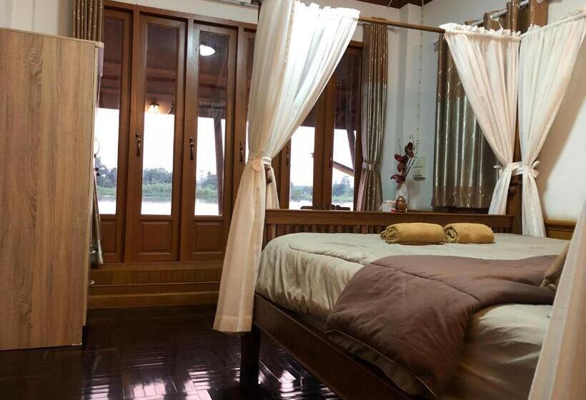 בית, 2 חדרי שינה, Ruen Thai Ban Rim Nam