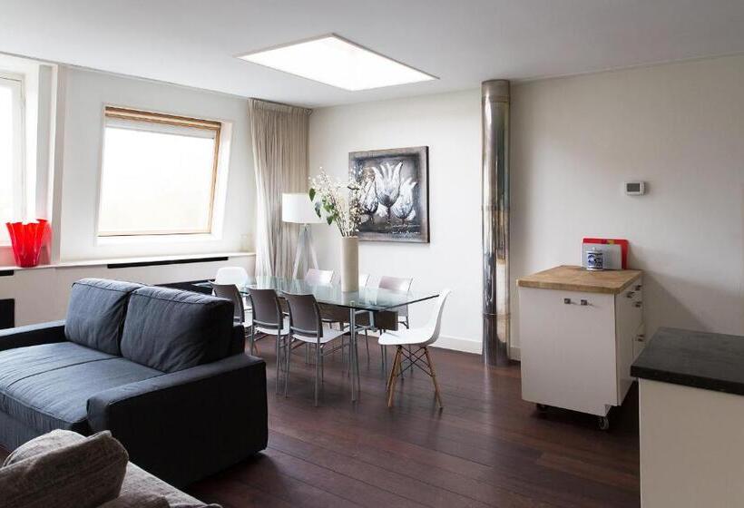 דירת חדר סופריור, Marnix Top: 8p Near Leidsche