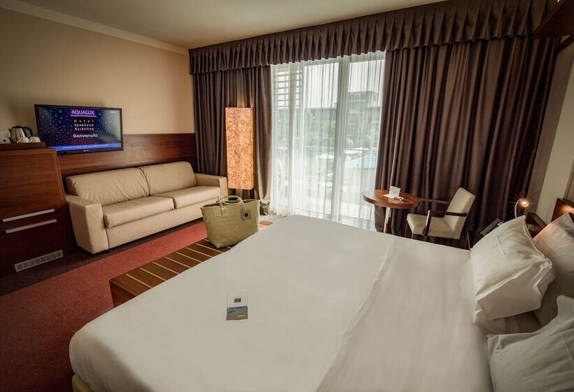 プールの見えるスタンダードトリプルルーム, Aqualux Hotel Spa Suite & Terme