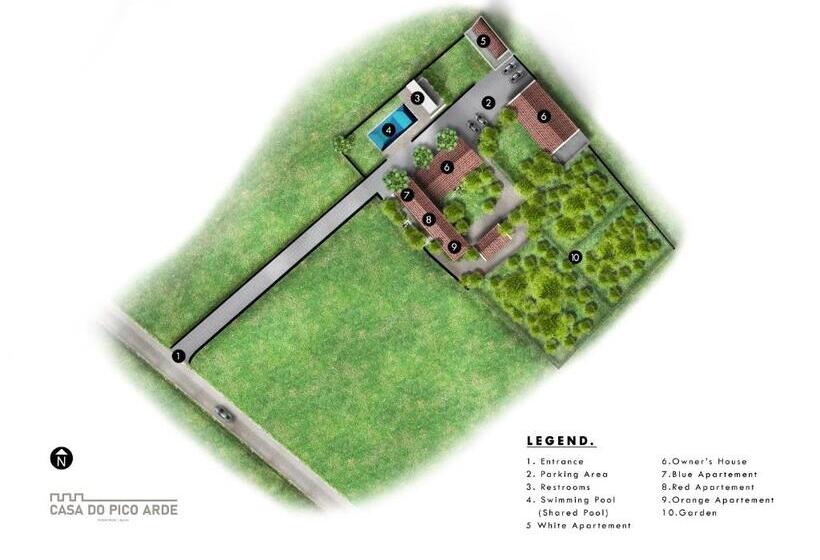 דירת דופלקס בת חדר שינה 1, Casa Do Pico Arde