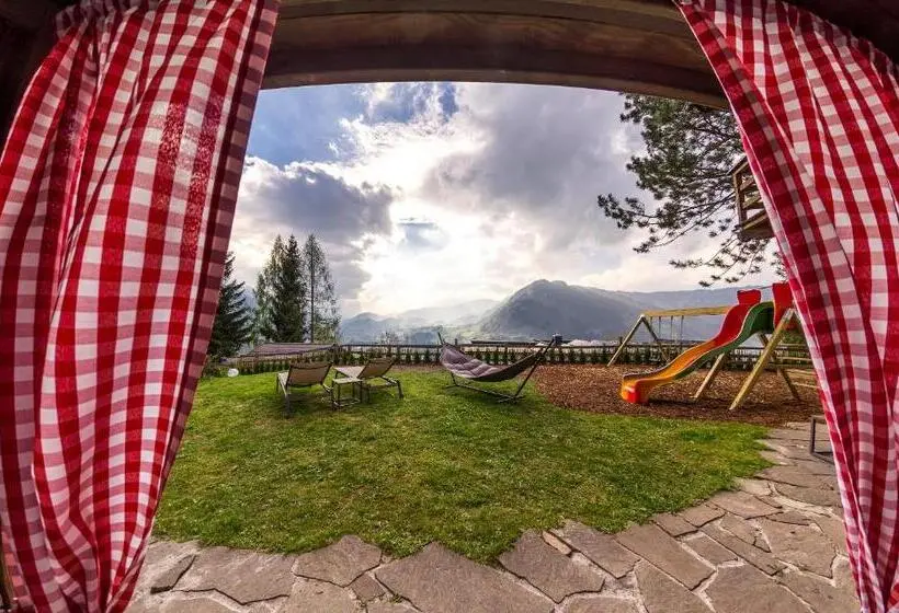 庭の見える１ベッドルームアパートメント, Landhaus Alpenjuwel
