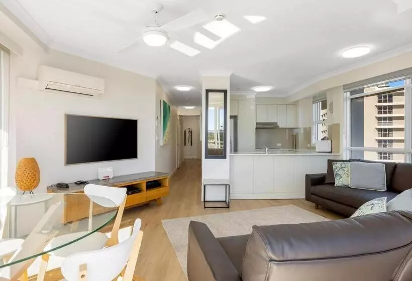 آپارتمان 1 خوابه با چشم‌انداز باغ, Ultiqa Burleigh Mediterranean Resort