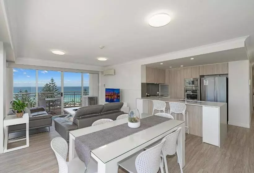 آپارتمان ممتاز سه‌خوابه رو به دریا, Ultiqa Burleigh Mediterranean Resort