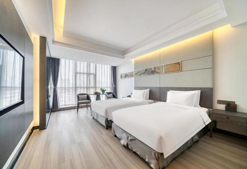 חדר דלוקס,מיטת קינג עם נוף לעיר, Yiwu International Mansion