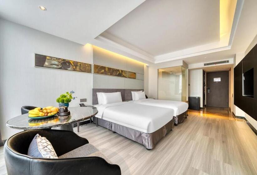 חדר דחוקס עם מיטת קינג, Yiwu International Mansion