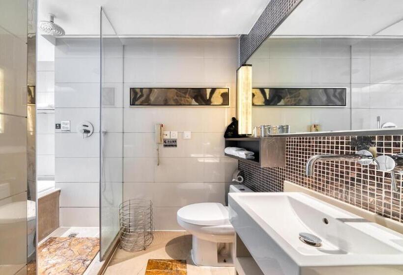 חדר דחוקס עם מיטת קינג, Yiwu International Mansion