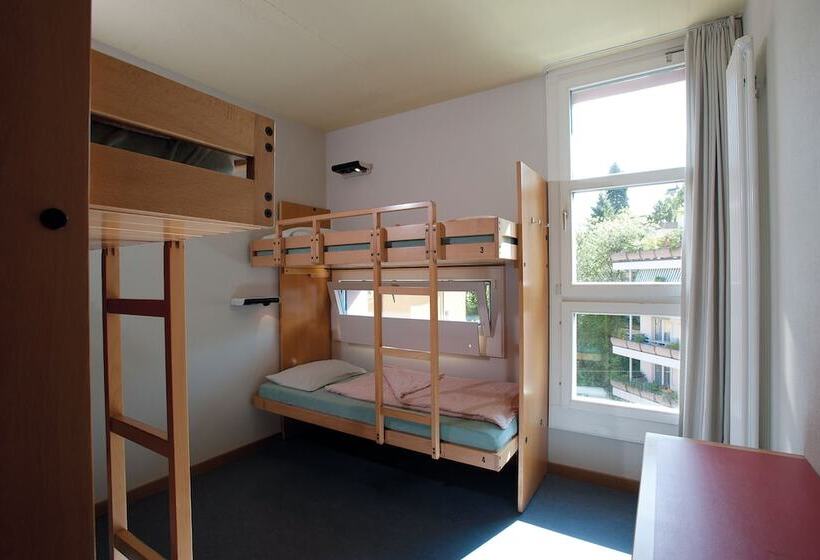 اتاق استاندارد چهارنفره با سرویس بهداشتی مشترک, Zurich Youth Hostel