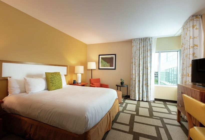 מיטת קינג בסוויטה, Embassy Suites Houston Downtown