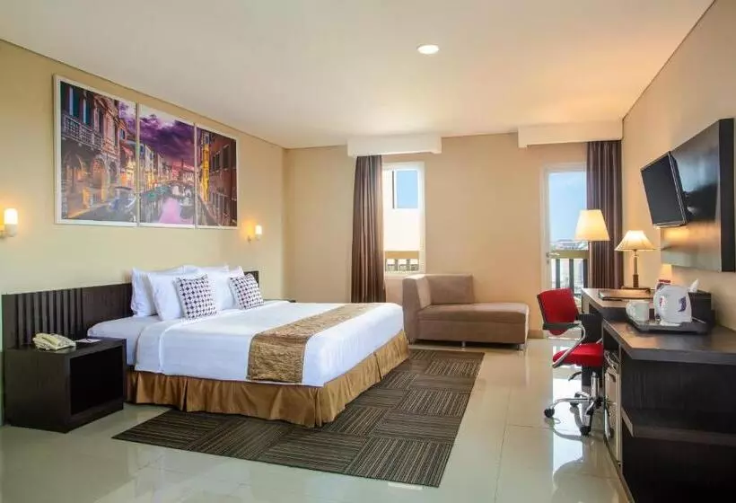 اتاق اجرایی با تخت بزرگ, Merapi Merbabu Hotel Yogyakarta Powered By Archipelago