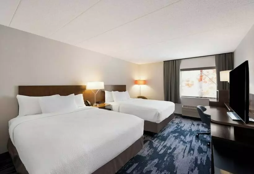 ２ダブルベッドのスタンダードルーム, Fairfield Inn By Marriott Amesbury