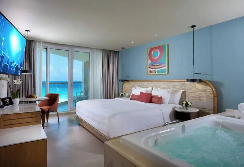 オーシャンビューデラックスルーム, Hard Rock Hotel Cancun - All Inclusive