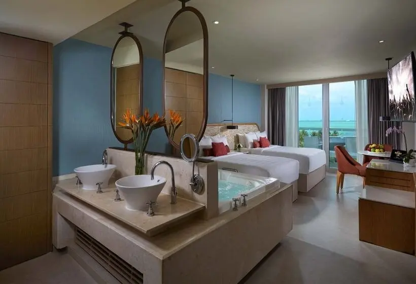 オーシャンビューデラックスルーム, Hard Rock Hotel Cancun - All Inclusive