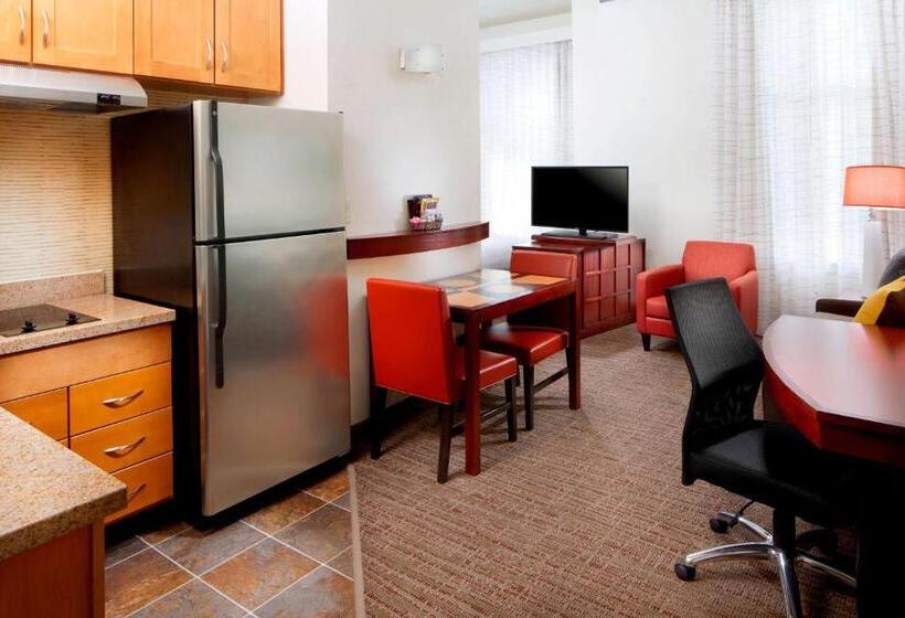 带大床的标准工作室, Residence Inn By Marriott San Antonio Six Flags At The Rim