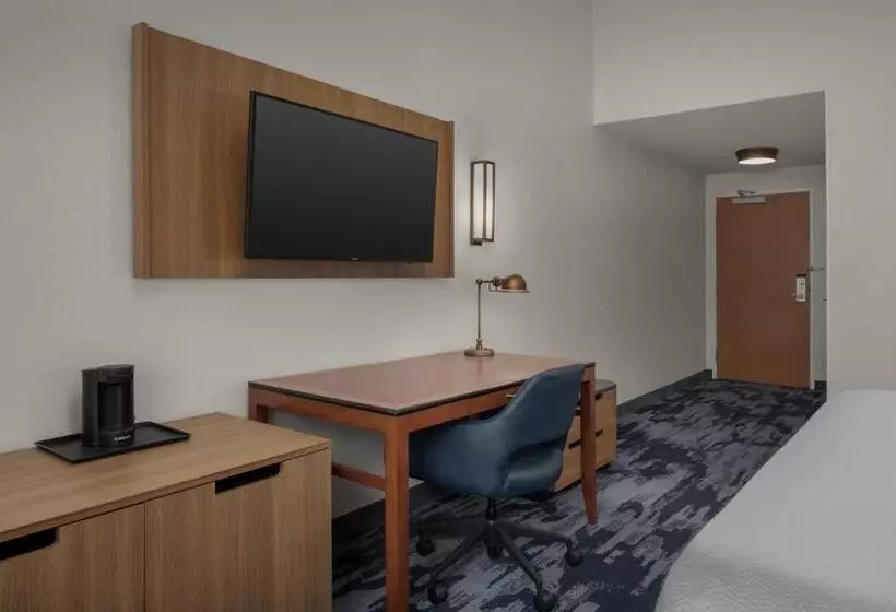キングサイズベッドのスタンダードルーム, Fairfield Inn & Suites Roanoke Hollins/i81