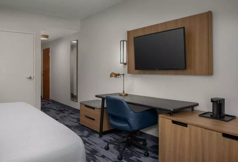 キングサイズベッドのスタンダードルーム, Fairfield Inn & Suites Roanoke Hollins/i81