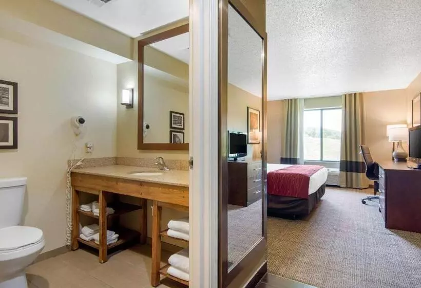 キングサイズベッドのスタンダードルーム, Comfort Inn & Suites Cooperstown   Milford
