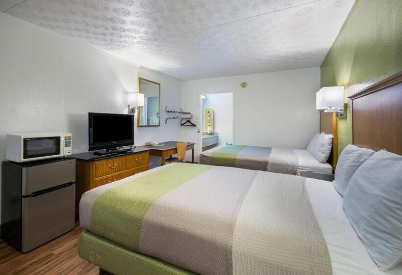 غرفة قياسية رباعية, Motel 6 Parkersburg, Wv