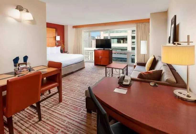 キングサイドベッドのスタンダードワンルーム, Residence Inn By Marriott Chicago Downtown/river North