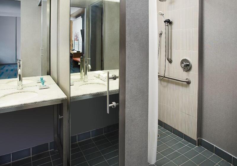 اتاق استاندارد با تخت دو نفره بزرگ, Aloft Charlotte City Center