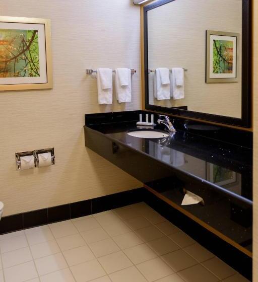 带大床的标准工作室, Fairfield Inn & Suites Kennett Square