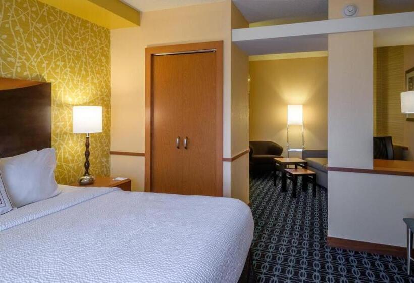 带大床的标准工作室, Fairfield Inn & Suites Kennett Square