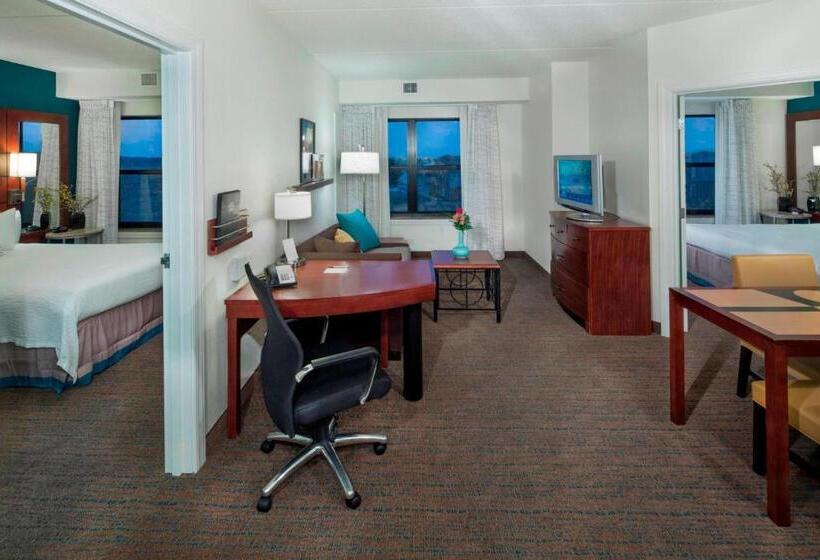 침실 2개 스위트, Residence Inn Dover