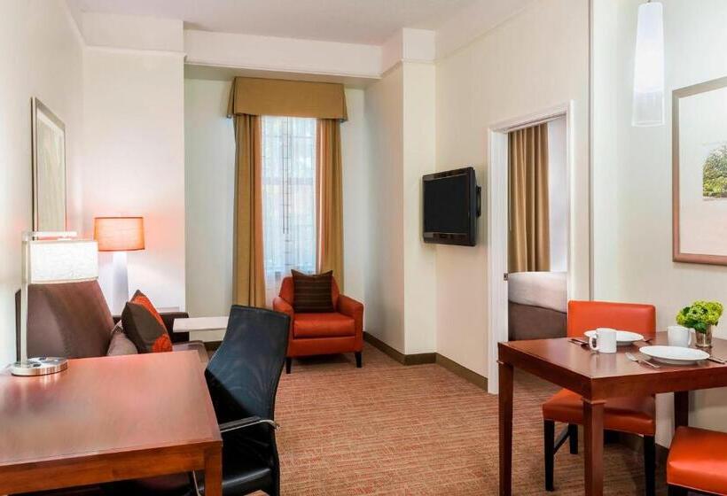 带大床的套房, Residence Inn Savannah Downtown Historic District