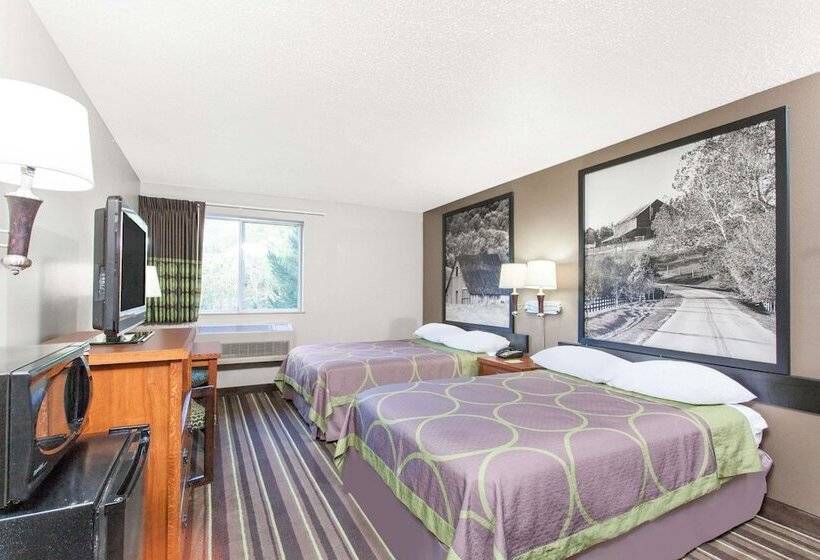 Номер Стандарт 2 Двуспальные Кровати, Super 8 By Wyndham Richlands/claypool Hill Area