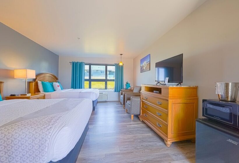 غرفه قياسيه سريرين مزدوجين, Oyo Waves Hotel Newport Or Nye Beach