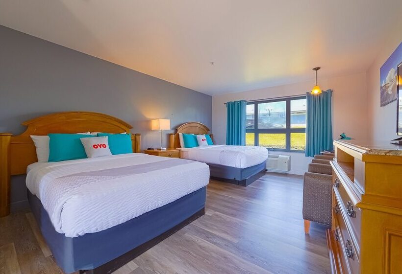 غرفه قياسيه سريرين مزدوجين, Oyo Waves Hotel Newport Or Nye Beach