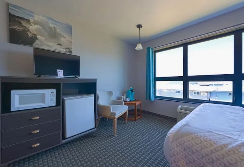 Номер Стандарт 2 Двуспальные Кровати, Oyo Waves Hotel Newport Or Nye Beach