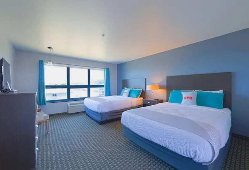Номер Стандарт 2 Двуспальные Кровати, Oyo Waves Hotel Newport Or Nye Beach
