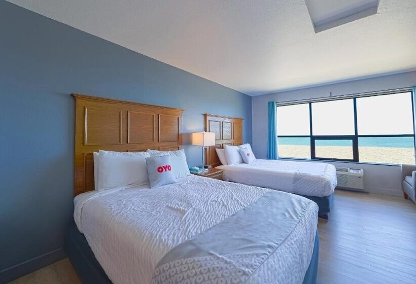 Номер Стандарт 2 Двуспальные Кровати, Oyo Waves Hotel Newport Or Nye Beach